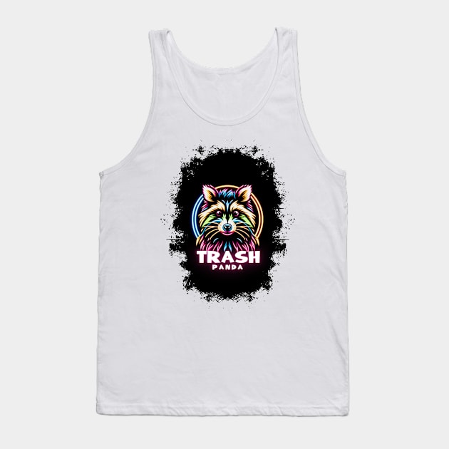 Luminous Prowler: The Trash Panda's Aura Tank Top by Penguin-san